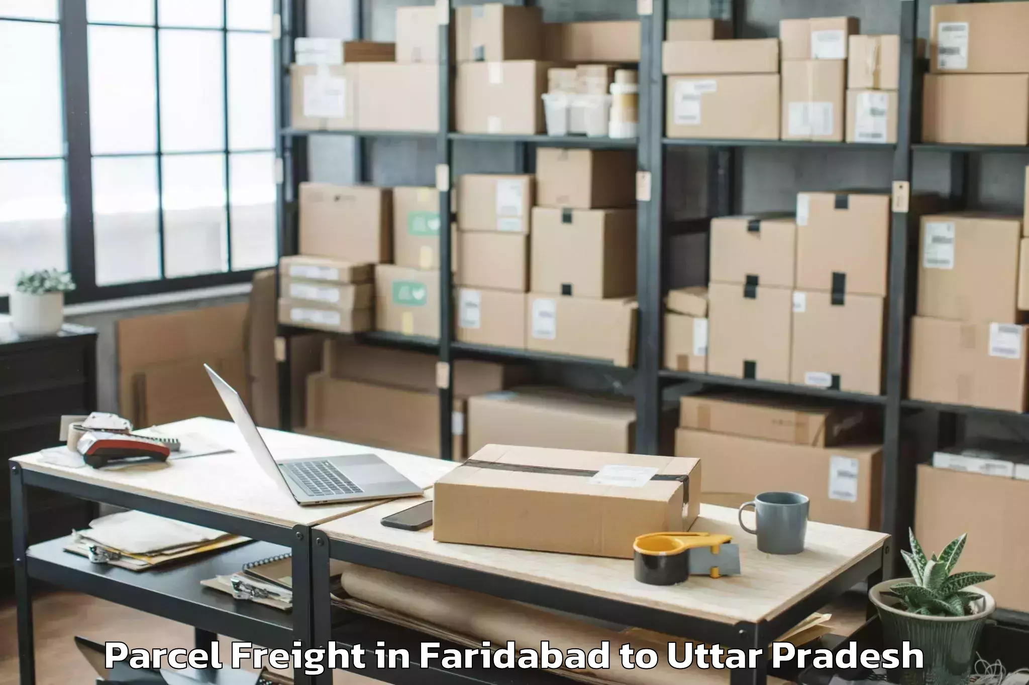 Book Faridabad to Kunda Parcel Freight